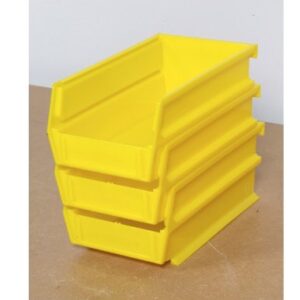 Triton Products 3-220Y LocBin Stacking, Hanging, Interlocking Polypropylene Bins 7-3/8-Inch L by 4-1/8-Inch W by 3-Inch H Yellow 24 CT