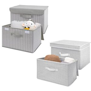 granny says bundle of 2-pack linen closet storage organizers & 2-pack closet storage bins for bedroom