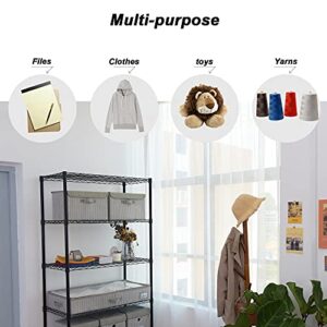 GRANNY SAYS Bundle of 2-Pack Linen Closet Storage Organizers & 2-Pack Closet Storage Bins for Bedroom