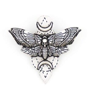 Genrics Deaths Head Moth Brooch (Silver-3)