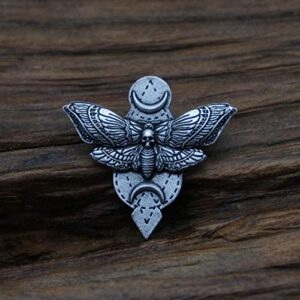 Genrics Deaths Head Moth Brooch (Silver-3)