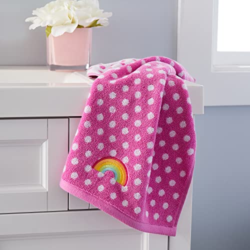 SKL Home by Saturday Knight Ltd. Rainbow Cloud 2 Pc Hand Towel in Pink