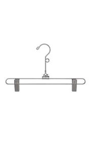 pants and skirt hangers - 12 inch - chrome - pack of 20