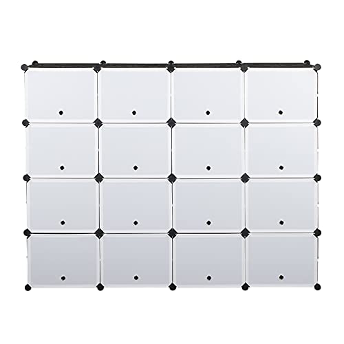 RPSRLS 8-Tier Portable 64 Pair Shoe Rack Organizer 32 Grids Tower Shelf Storage Cabinet Stand Expandable for Heels, Boots, Slippers, Black