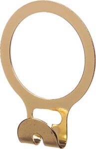 the great american hanger company anti-theft metal a-ring with brass finish, (box of 100) 1.5 inch security rings to hold nail hook hangers for new installations or removable bars