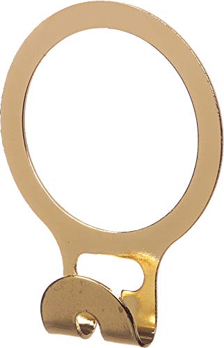 The Great American Hanger Company Anti-Theft Metal A-Ring with Brass Finish, (Box of 100) 1.5 Inch Security Rings to Hold Nail Hook Hangers for New installations or Removable Bars