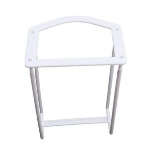 gomyie 1pcs plastic organizer clothes hanger holder stacker storage rack home storage organizer tion hangers(white)