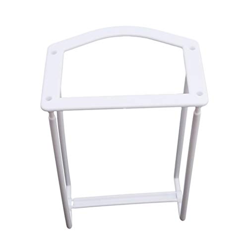 GOMYIE 1Pcs Plastic Organizer Clothes Hanger Holder Stacker Storage Rack Home Storage Organizer Tion Hangers(White)