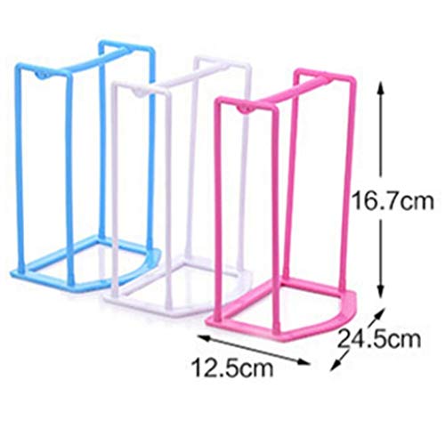 GOMYIE 1Pcs Plastic Organizer Clothes Hanger Holder Stacker Storage Rack Home Storage Organizer Tion Hangers(White)