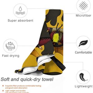 Japanese Anime Fashion Towels, Quick-Drying Super Absorbent Soft Hand Towel Microfiber Towel 32×16 (40cm×80cm) inch (K-Kurama-2)