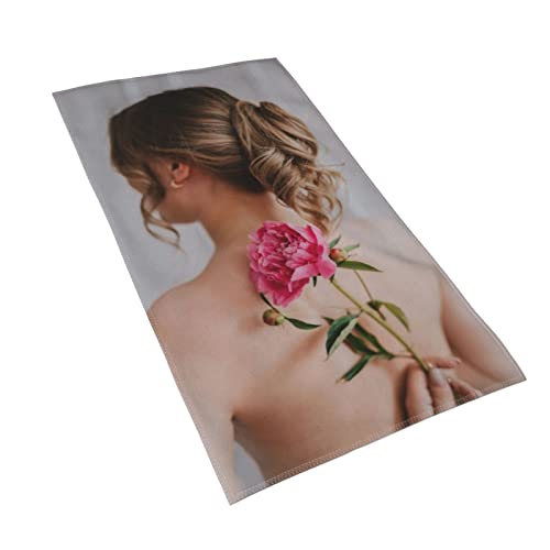 daodao Custom Hand Towel Personalized Face Towel Add Your Image/Text/Photo Soft Microfiber Board Washcloth for Bathroom Kitchen Farmhouse (15.7"x27.5")