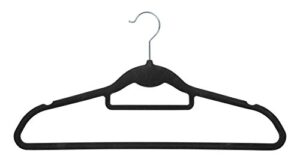 iris usa 586950 iris non-slip clothes hanger, black, set of 10, 10 piece