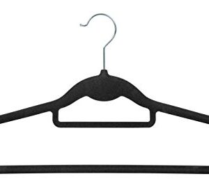 IRIS USA 586950 IRIS Non-Slip Clothes Hanger, Black, Set of 10, 10 Piece