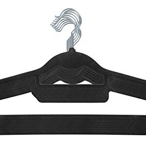 IRIS USA 586950 IRIS Non-Slip Clothes Hanger, Black, Set of 10, 10 Piece