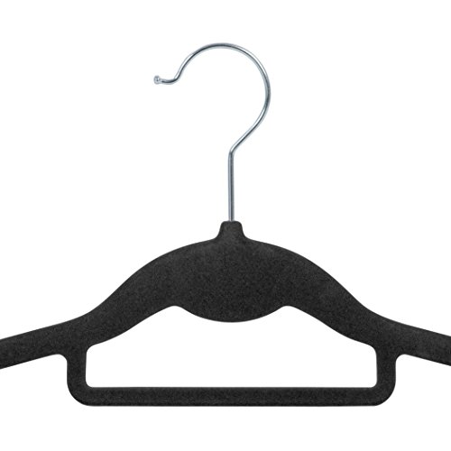 IRIS USA 586950 IRIS Non-Slip Clothes Hanger, Black, Set of 10, 10 Piece