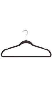 black velvet hangers - 18" - case of 50