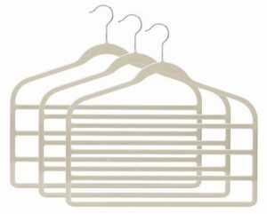 slim-line linen multi pant hangers - pack of (6)