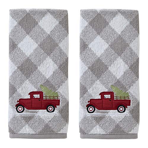 SKL Home by Saturday Knight Ltd. Farm Truck Hand Towel (2-Pack), Gray