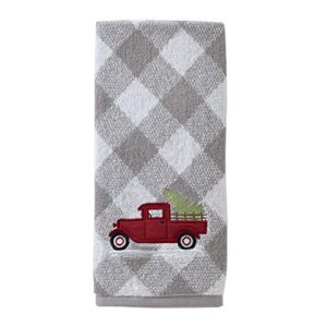 SKL Home by Saturday Knight Ltd. Farm Truck Hand Towel (2-Pack), Gray