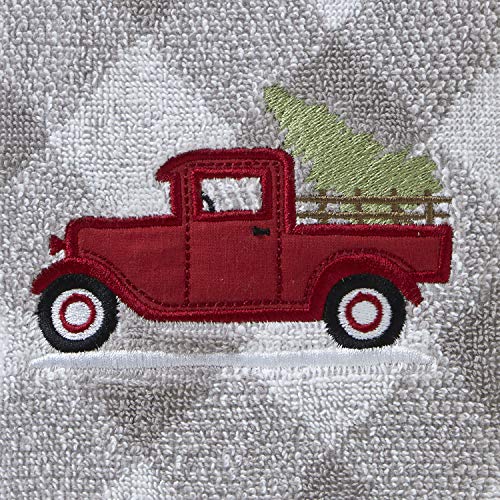 SKL Home by Saturday Knight Ltd. Farm Truck Hand Towel (2-Pack), Gray