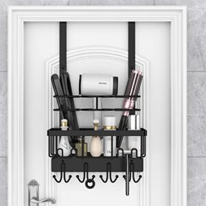 hair dryer holder, hair tool organizer under sink, over door cabinet hair tool organizer wall mounted, bathroom hair tool organizer under sink,hot styling tool storage basket for curling wand