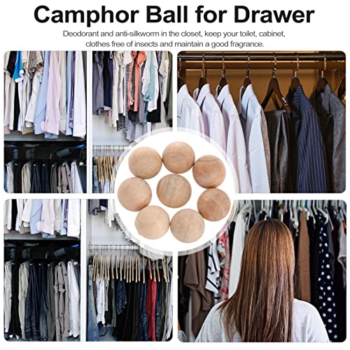 iplusmile 200PCS Cedar Balls Camphor Balls Fresh Scented Sachets Clothes Moth for Closets Drawers Clothes Storage