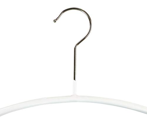 Mawa by Reston Lloyd Euro Narrow Clothing Hangers, Set of 10,White