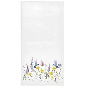 pfrewn botanical floral flowers hummingbirds hand towels 16x30 in spring summer bathroom towel grungy floral small bath towel kitchen dish guest towel home bathroom decorations