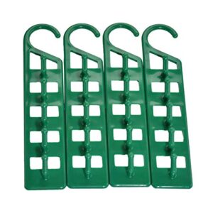 home-x set of 4 space saving hanger holders, creates extra storage space