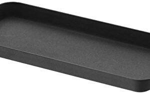 YAMAZAKI home Tower Amenity Tray L Black, Flat,3.5"L x 3.5"W x 1.6"H