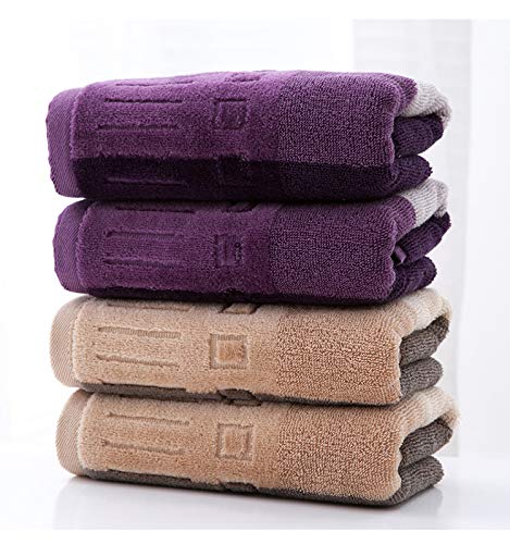 4 Pack Washcloths 100% Cotton Washcloths Set, 13 x 13 inches, Soft Bathroom Wash Cloths, Highly Absorbent Thickened Face Towels, Fingertip Towels, Luxury Face Cloths Wach Cloths for Bathroom Hotel Spa