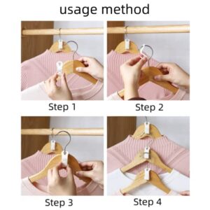 CNYEJQJC Clothes Hanger， 30PCS Connector Hooks Plastic Hanging Clothes Hangers Connecting Hook Saving Wardrobe for Space Clothes Storage and Finishing Machine