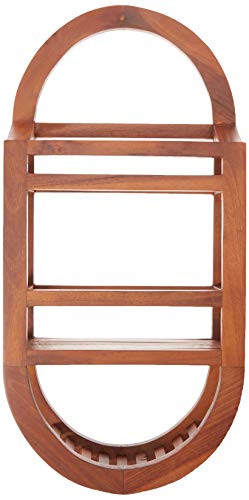 Bare Decor BARE-AX4508 Teak Shower Caddie Storage Organizer, 24"