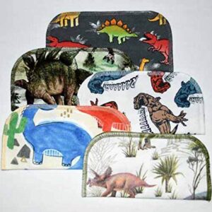 1 Ply Printed Flannel Little Wipes 8x8 Inches Dinosaurs