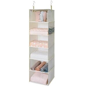 GRANNY SAYS Bundle of 1-Pack Hanging Organizer for Walk-in Closet & 1-Pack Closet Hanging Shelves