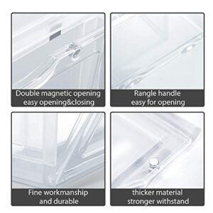 Elysolpluv Acrylic Clear Stackable Closet Organizers and Storage, Bedroom Organizer, Storage bins, Shoe Box.