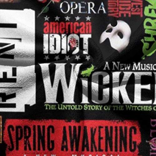 antoipyns Broadway Theatre Musical Poster Highly Absorbent Large Decorative Hand Towels Multipurpose for Bathroom, Hotel, Gym and Spa (16 X 30 Inches)