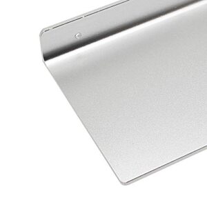SinLoon 6 Inch Small Shelf in Flat Satin Aluminum Bathroom Shelf Wall Mount for Small Speaker Smartphone, Tablet, Toiletries (Silver)