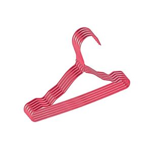 mmooco clothes hangers, 4pcs,clothes hangers ，aluminum alloy traceless non-slip holder racks， metal hanger ，clothing organizer drying hangers (color : red, size : 4pcs)