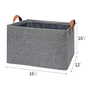 GRANNY SAYS Bundle of 1-Pack Hanging Shelf Organizer & 2-Pack Linen Closet Organize Bins