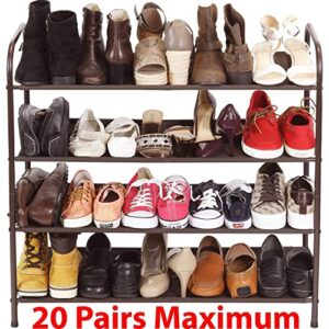 Simple Houseware Shoe Rack Storage Organizer Set - 2 Shoe Racks