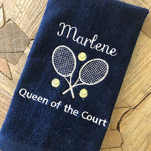 Custom Tennis Towel 11 x 18 inch Fingertip Size