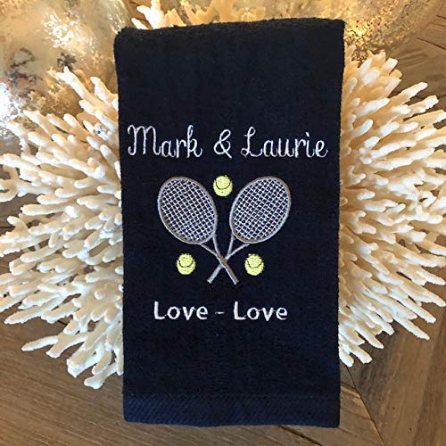 Custom Tennis Towel 11 x 18 inch Fingertip Size