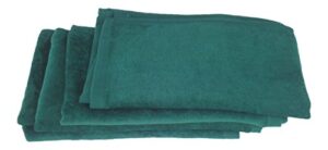 show car guys 5-pack hunter green terry-velour fingertip towels made of 100% cotton.- 11" by 18"