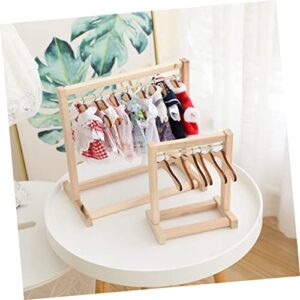 Ciieeo 15pcs Doll Hanger Wooden Clothes Hanger Wood Clothes Hangers Doll Clothes Rack Small Clothes Hangers Doll Clothes Hanger Mini Doll Hanger Tiny Doll Clothes Hangers Small Hangers