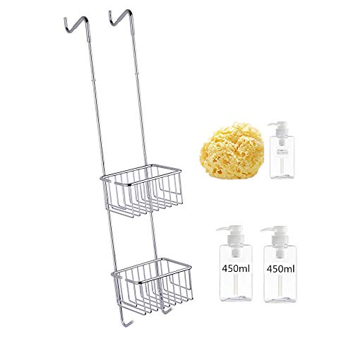 Magionline Shower Caddy Hang Over The Shower door |shampoo holder for shower