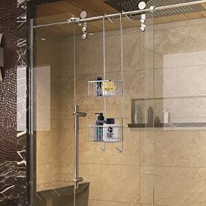 Magionline Shower Caddy Hang Over The Shower door |shampoo holder for shower