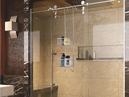 Magionline Shower Caddy Hang Over The Shower door |shampoo holder for shower