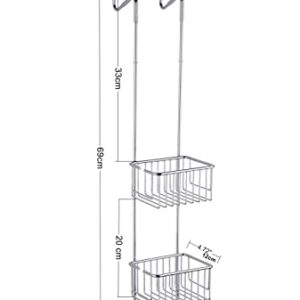 Magionline Shower Caddy Hang Over The Shower door |shampoo holder for shower