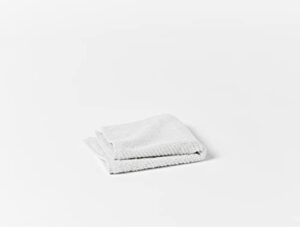 coyuchi air weight wash cloth, 100% organic cotton washcloth, 12"x12", alpine white
